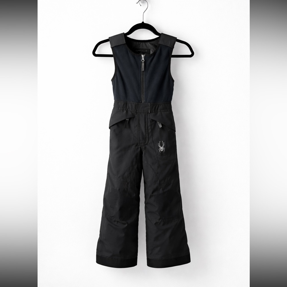 Spyder Boys 4T Insulated Snow Bib Pants Black Ski Snowpants Waterproof Winter